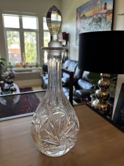 Crystal Heavy Cut Decanter 