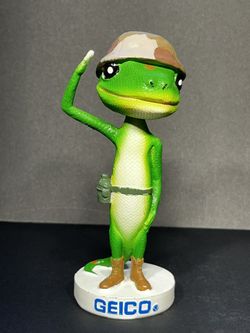 Geico Gecko Millitary Bobblehead