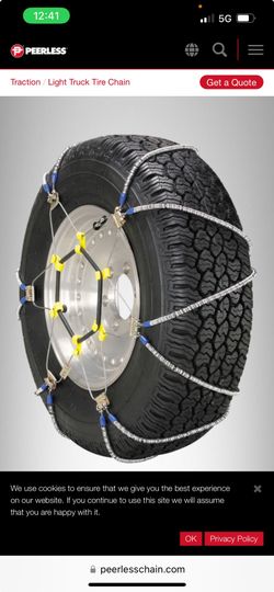 Brand new tire chains