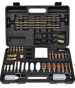 GLORYFIRE Universal Gun Cleaning Kit Gun Brushes for Pistol,Handguns,Shotguns,Rifles, Elite Brass Rods and Wire Rope