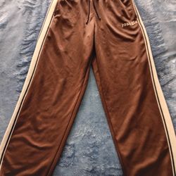 Men's YoungLA brown Nylon Warm Up Pants #241
