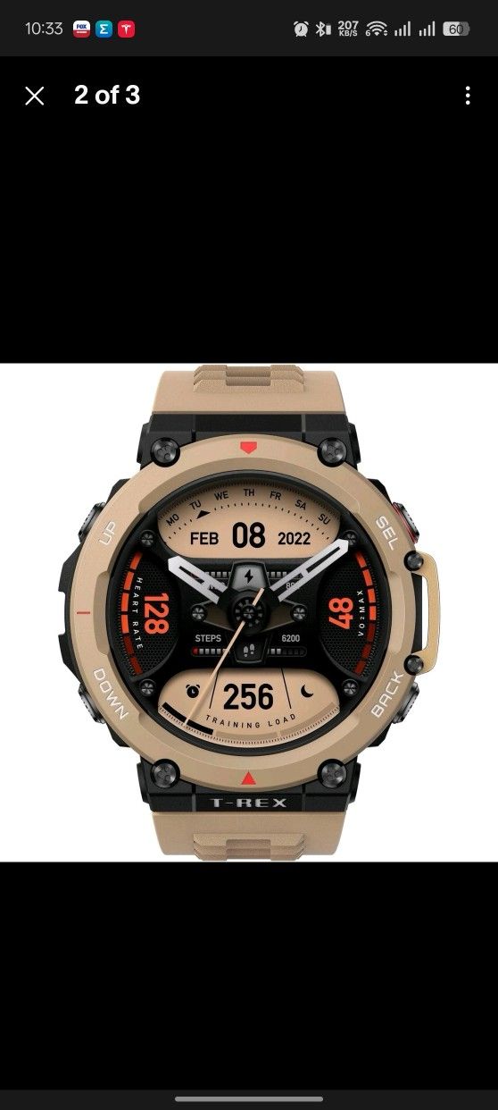 Amazfit T-Rex 2 Rugged Smart Watch 47mm