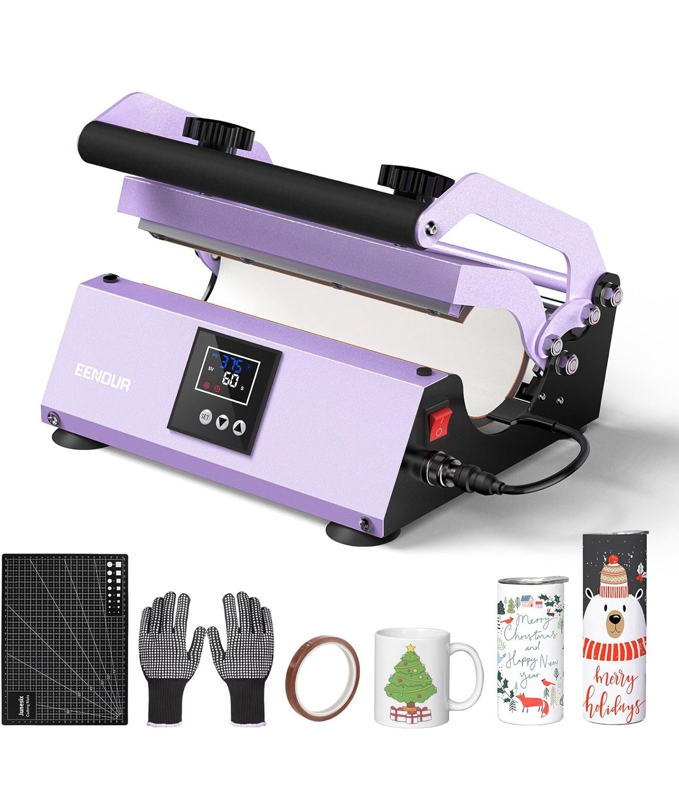 Tumbler Heat Press New In Unopened Box Purple