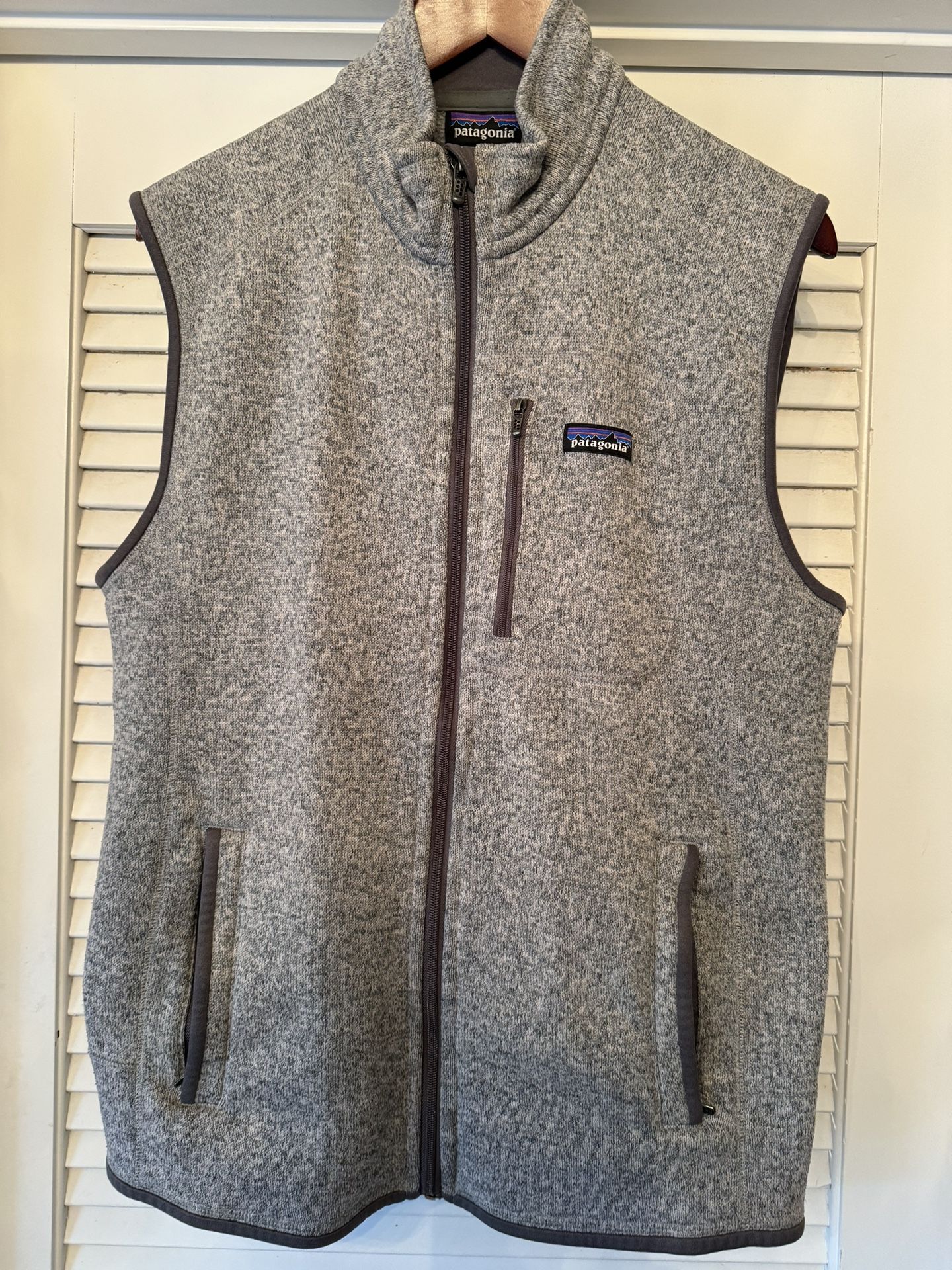 Patagonia Men’s Heather Grey Better Sweater Vest - Size Large