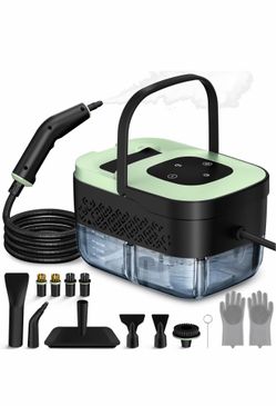 Nueva Limpiador a vapor, vaporizador portátil para limpieza con 16 accesorios, 6 niveles ajustables, calentamiento de 15 segundos, limpiador de vapor 