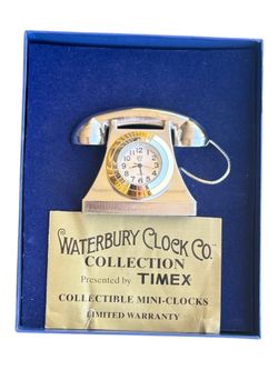 Vintage Waterbury Clock Co. Collection By Timex Collectible Mini-Clocks