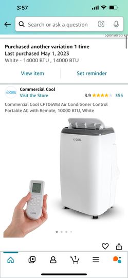 Portable Air Conditioner 14,000 BTU
