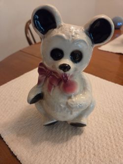 Vintage 1950's Royal Copley Ceramic Panda Planter