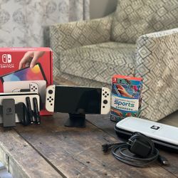 Nintendo Switch - OLED Model - Rare WHITE 