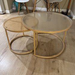 Glass Nesting Coffee Table