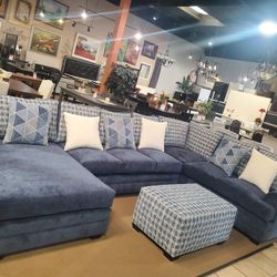 Blue Sectional