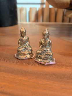 Small brass Buddhist figurines