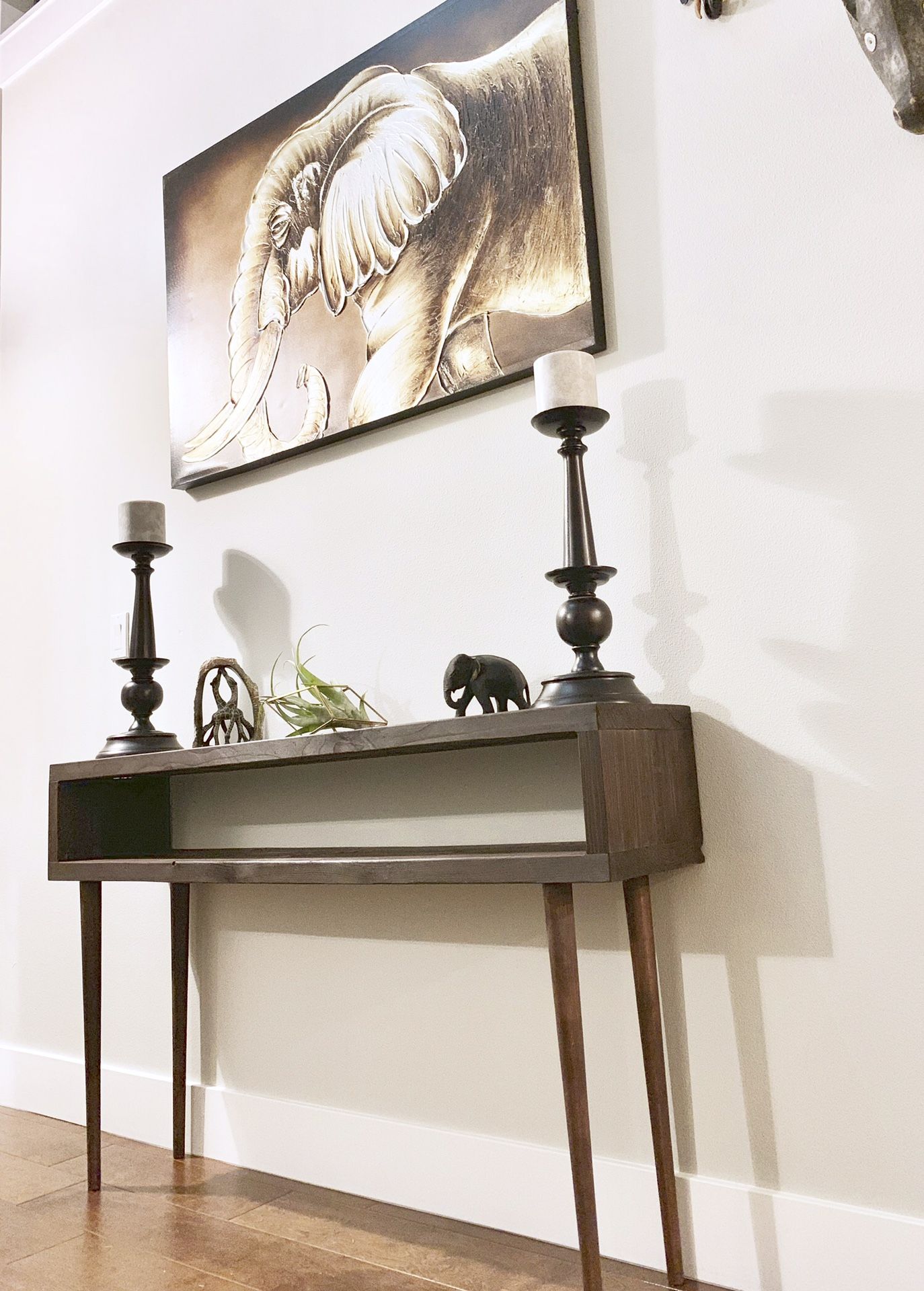 Mid Century MCM Tall Entry Way / Console Table