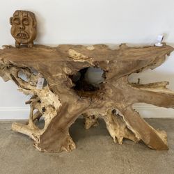 *** Gorgeous Reclaimed Solid Teak Console Table