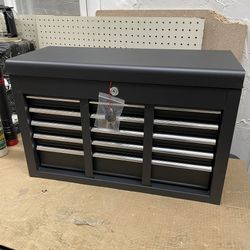 Ktaxon Tool Box, Portable 5 Drawer Steel Toolbox with Top Storage Tray & Carrying Handle, for Garage Trunk Household, Black