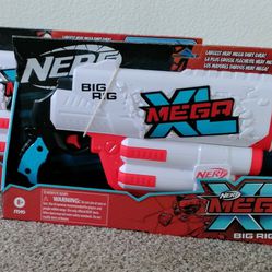 NEW!!! Nerf Mega XL Big Rig Blaster, 3 Nerf Mega XL Whistler Darts. Toy Gun For Children and Teenagers.