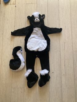 Infant 9-12 Mo. Plush Skunk Halloween Costume