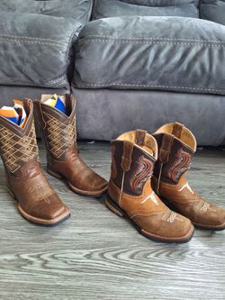 Boys cowboy boots size US Youth 1.5 and 3.5