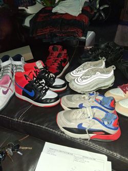 Mixed Lot of Used Nike Sneakers