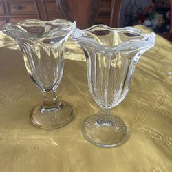 Vintage glass footed soda fountain (2)