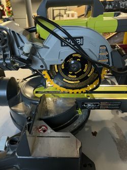 RYOBI 15 Amp 7- 1/4 inch Corded Sliding Compound Miter Saw