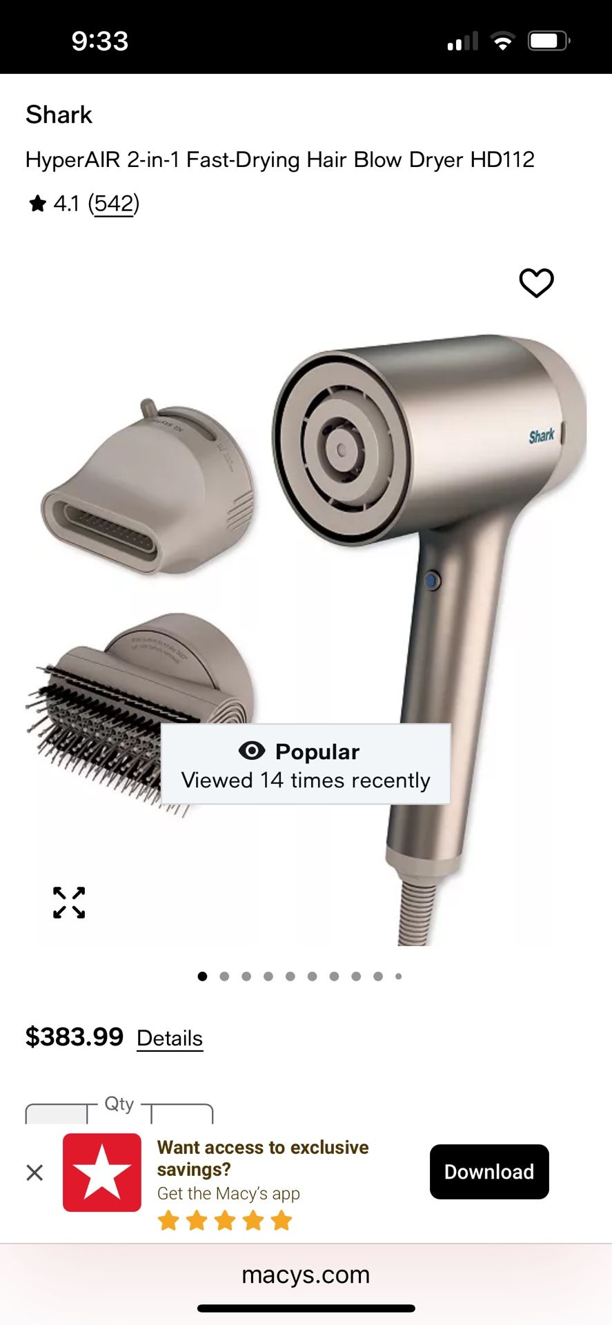 Shark HyperAIR Hairdryer