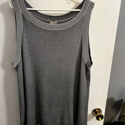 Chicos. Xl. Size 3. Black White Tunic Top  