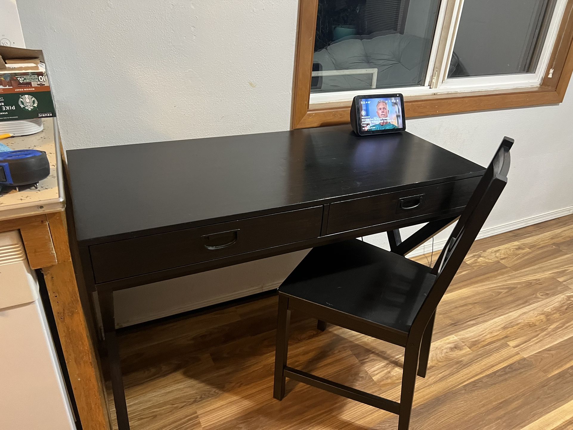 Desk with chair