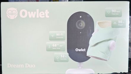 Owlet Dream Duo Baby Monitor- OXYGEN+PULSE RATE/2K HD VIDEO