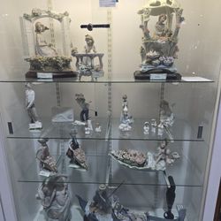 Lladro collection and bronze figures