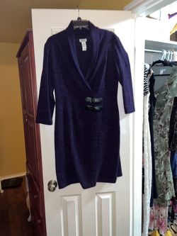 Beautiful Purple “Monroe” (catalog) Sweater Dress SZ 14
