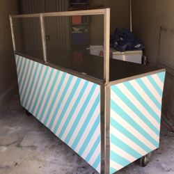 Stainless Steel Cart With Wheels For Food Concession