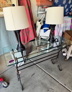 Glass Entry Table