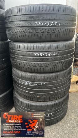 Used tires 275/35/22 and 315/30/22 Staggered $650 mount & balanced