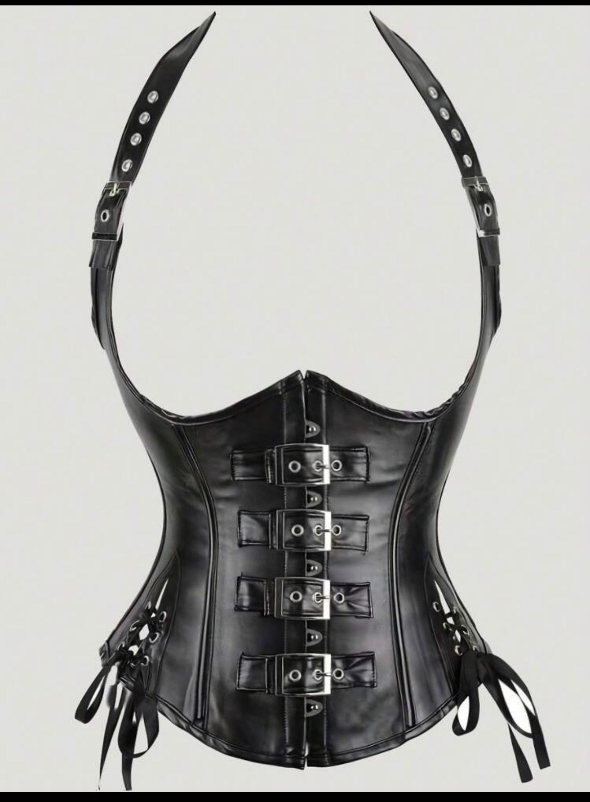 Black Leather Corset