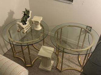 2 Glass Tables