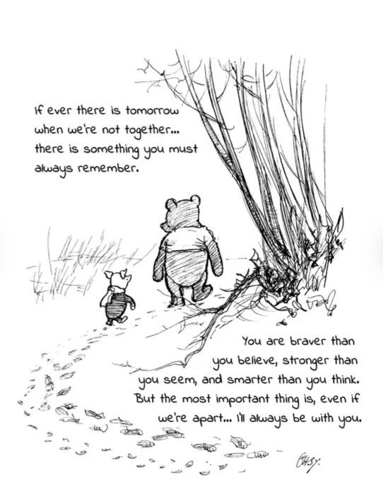 Wall Canvas 24 X 18 If Ever There Comes A Day Pooh Quote, Winnie