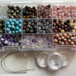 DIY Genuine Natural Crystals (8mm) Bracelet Making kit 1000++ Pcs 