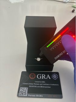 VVS1 Moissinite Halo ring 1CT