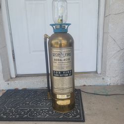 Vintage Fire Extinguisher Lamp
