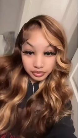 “40” highlight body wave human hair 13x6 250 density