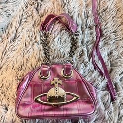 Vivienne Westwood Archive Orb Chain Black Handbag