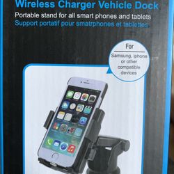 Wireless Charger Vehicle Dock For Smart Phones 
