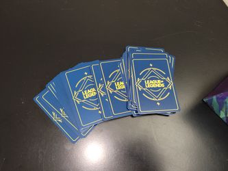 League of Legends Card Lot About 100 Cards with Deck Box