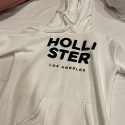 Womens White Hollister Hoodie