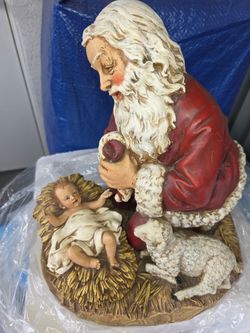 NEW CHRISTMAS KNEELING SANTA