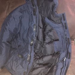Navy Blue North face Winter Coat