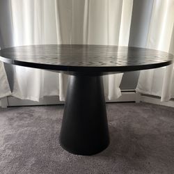 Black Modern Dining Table 