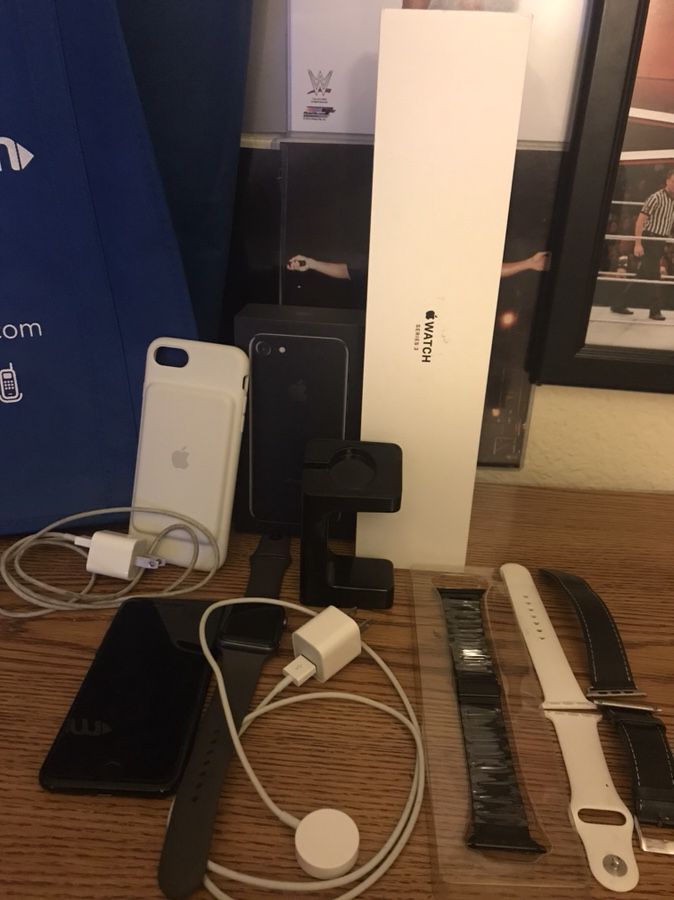 iPhone 7 128Gb (Unlocked) and Apple Watch Series 3 (GPS + LTE