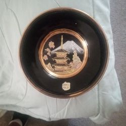 Japan Plate 24k Gold . No Gold Plated On Silver 